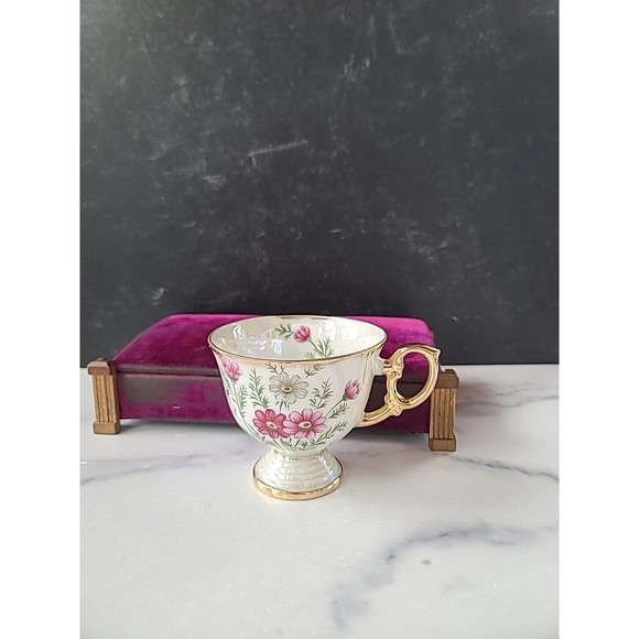 Vintage October Cosmos Tea Cup - Picture 1 of 10